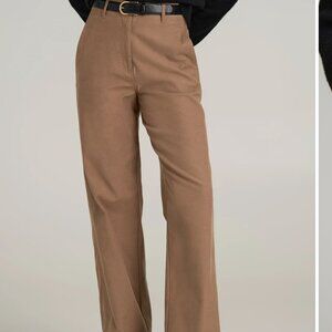 American Tall Hibh-Rise Wide-Leg Flat-Front CHino Pants Size 8T